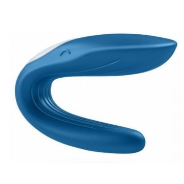 Satisfyer Vibrator dublu cu balenă pentru cupluri Albastru