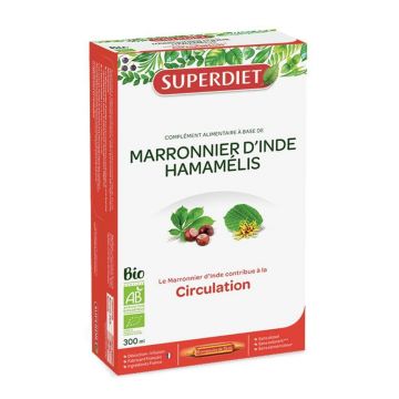 Superdiet Horse Chestnut Witch Hazel Circulație 20 flacoane