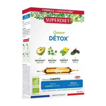 Superdiet Quatuor drenaj 20 fiole