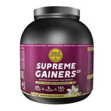Supreme Gainers 2.0 cu aroma de vanilie, 2900 g, Gold Nutrition