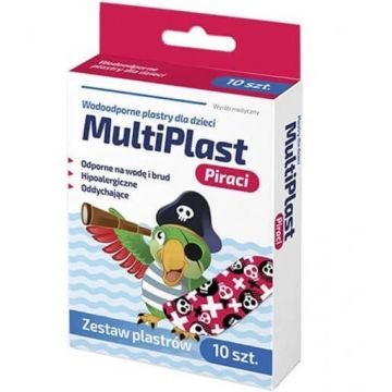 Tencuieli impermeabile, MultiPlast, Pirați pentru copii, 10 bucăți