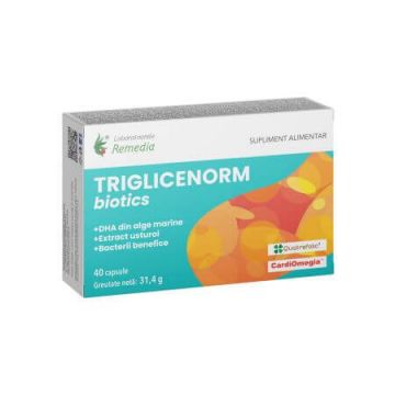 Triglicenorm Biotics, 40 capsule, Laboratoarele Remedia
