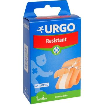 Urgo Resistant Patch antiseptic, bandă rezistentă, 6 cm x 1 m