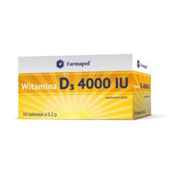 Vitamina D3 4000 UI, 50 comprimate