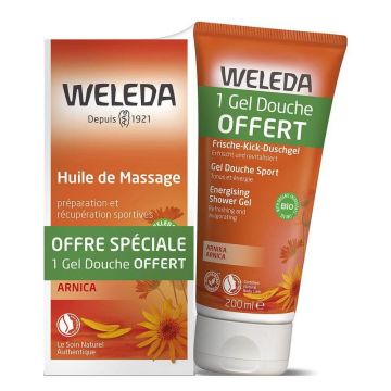 Weleda Arnica Ulei de masaj Arnica + gel de duș sport Sport 2x200ml
