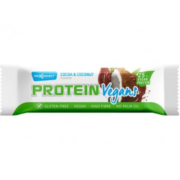 Baton proteic vegan cu cacao si cocos, 40g, Max Sport