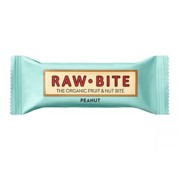 Baton vegan cu arahide Peanut, 50g, Raw Bite