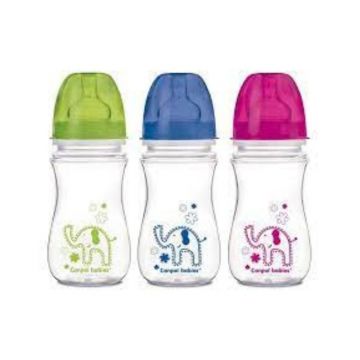 Canpol Babies Biberon Anticolic Gat Larg Easystart - Toy, 240 ml