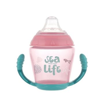 Canpol Babies Cana Anti-Varsare cu cioc moale Sea Life Roz 56/501, 230ml