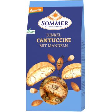 Cantuccini din spelta cu migdale Bio, 150g, Sommer