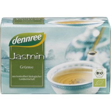 Ceai verde Jasmin 20 plicuri, 30g, Dennree