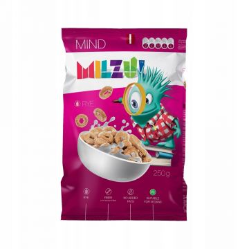 Cereale cu secara inele cu miele Mind, 250g, Milzu