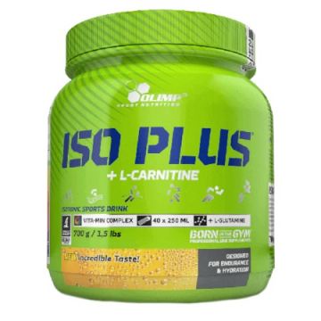 Isotonic electroliti cu aroma de portocale Iso Plus, 700g, Olimp Sport Nutrition