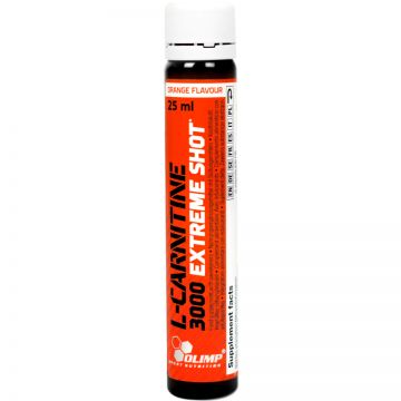 L-Carnitina 3000 Extreme Shot cu aroma de portocala, 25ml, Olimp Sport Nutrition