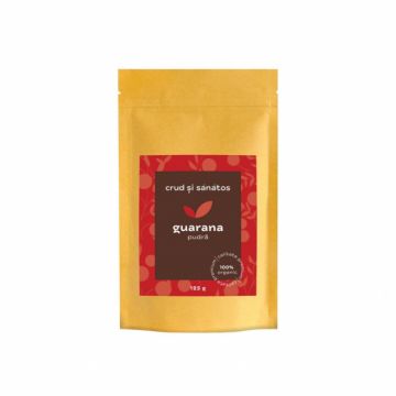 Pudra de guarana bio, 125g, Crud si sanatos