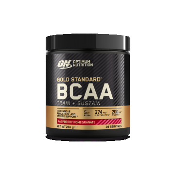 Pudra energizanta BCAA Train Sustain Raspberry Pomegranate, 266g, Optimum Nutrition