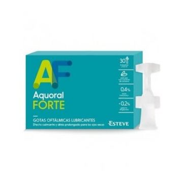 Aquoral Forte cu acid hialuronic 0,4% picături oftalmice 0,5 ml 30 unități monodose