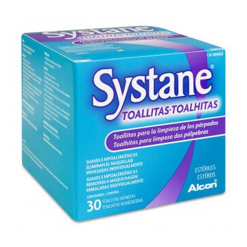 Șervețele umede sterile Systane pentru curățarea pleoapelor, 30 buc.