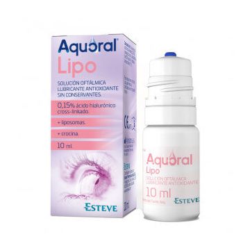 Picături oculare lubrifiante sterile Aquoral Lipo, 10 ml