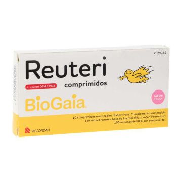 Reuteri Tablete 10 tablete cu aromă de căpșuni