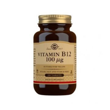 Solgar Vitamina B12 100 mcg, 100 capsule
