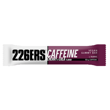 226Ers Vegan Gummy Bar Coffeine, baton energizant sub formă de gel cu cofeină, cola, 30 g
