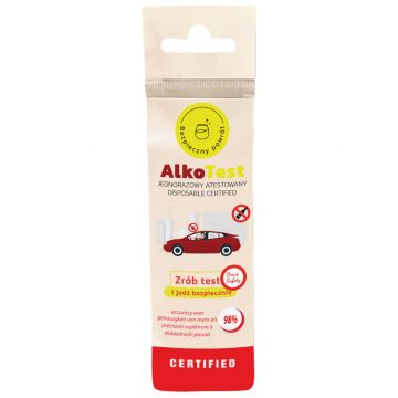 AlkoTest, test de alcool în aerul expirat de unică folosință, 1 buc