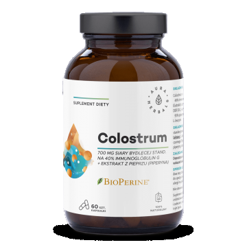 Aura Herbals Colostrum 700 mg + BioPerine, 60 capsule