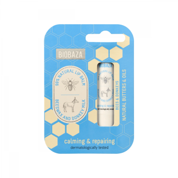 Balsam de buze cu extract de miere si lapte de magarita, 45g, Biobaza