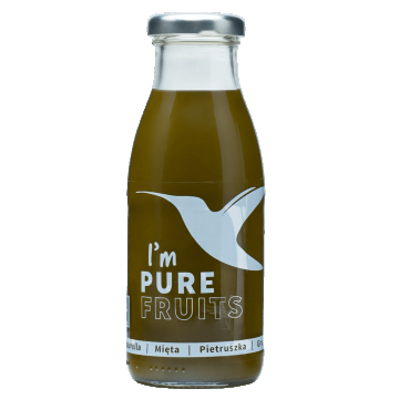 Collibre Pure Fruits, piure de suc, chlorella, mentă și pătrunjel, 250 ml