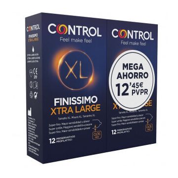 Control DUPLO Presevativos Finissimo XL, 2X12 unități