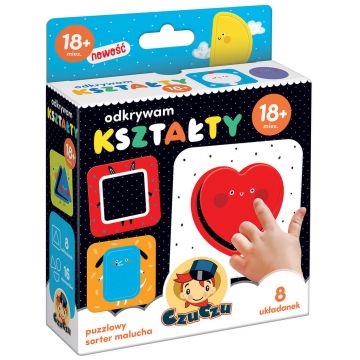 CzuCzu Descoperirea formelor, puzzle pentru copii, de la 18 luni, 16 elemente
