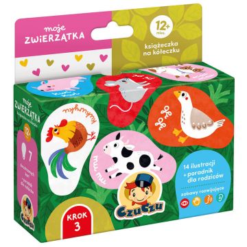 CzuCzu My Animals, carte cu inele pentru copii, de la 12 luni