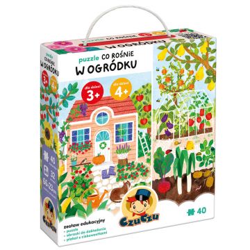 CzuCzu What grows in the garden, puzzle pentru copii, 3-4 ani, 40 elemente