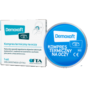 Demoxoft, compresă oculară termică, reutilizabilă, 1 buc