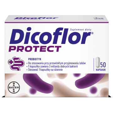 Dicoflor Protect (fost Dicoflor 3), pentru copii de la 3 ani și adulți, 50 capsule
