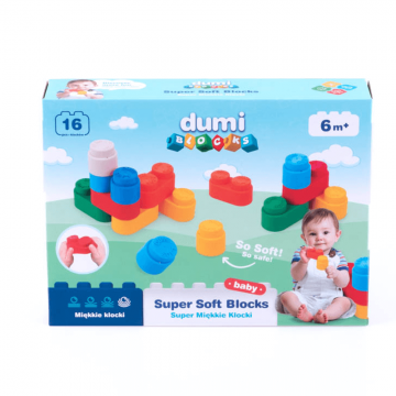 Dumel Blocks, blocuri super moi, de la 6 luni, 16 bucăți