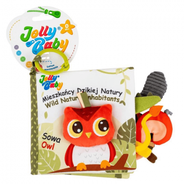 Dumel Jolly Baby, broșură senzorială, locuitori ai vieții sălbatice, de la naștere, 1 buc