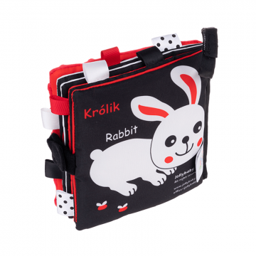 Dumel Jolly Baby, carte senzorială, ferma senzorială, de la naștere, 1 buc