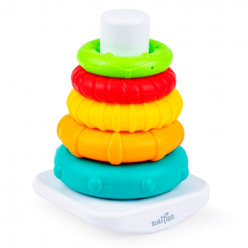 Dumel Tuli Fun, jucărie, Piramidă, cercuri colorate, de la 6 luni, 1 buc