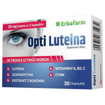 Erbafarm Naturale Opti Luteină 30 mg, 30 capsule
