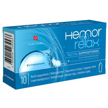 Fytofontana Hemorelax, supozitoare rectale, 10 bucăți