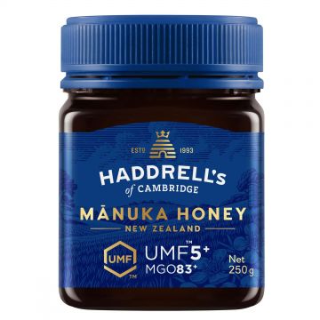 Haddrell's, miere de Manuka UMF 5+ MGO 83+, 250 g