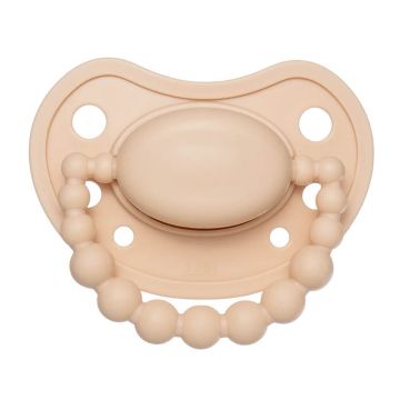 Luu Kids, suzetă, poziționare, silicon, Cookie Beige, 3-6 luni, 1 buc