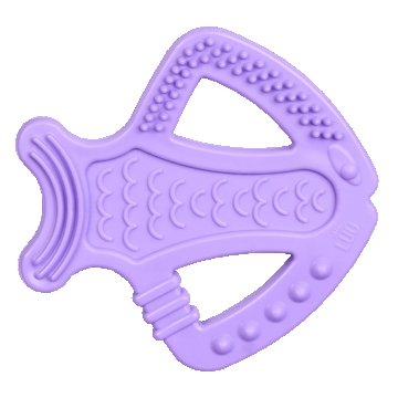 Luu Kids, teether senzorial, Peștele Gigi, mov, după 4 luni, 1 buc