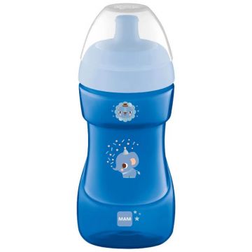 MAM Sports Cup, pahar cu picurare, albastru, de la 12 luni, 330 ml