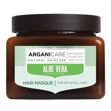 Masca hidratanta cu aloe vera pentru par uscat si lipsit de stralucire, 500ml, Arganicare