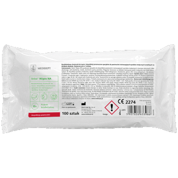 Medisept Velox Wipes NA, șervețele fără alcool pentru curățarea și dezinfectarea suprafețelor, refill, 100 bucăți