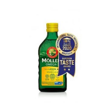 Möller's Omega-3 Cod Liver Oil Lemon Flavour 250ml
