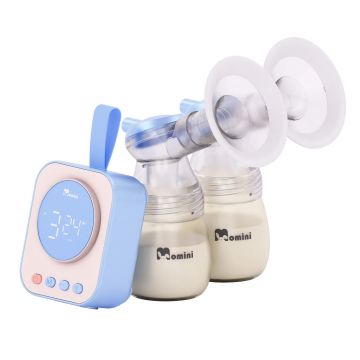 Momini TwinPump, pompă de sân electronică, dublă, 4 faze